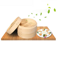 10/15/20cm Cooking Bamboo Steamer Dumpling Food Steamer with Lid Cookware Steam Pot Kitchen Cooking Tools - Buy online at  Vibe In Cart.