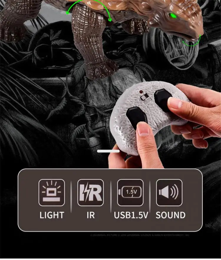 Remote Control Walking Dinosaur Toy for Ages 6-12 Years