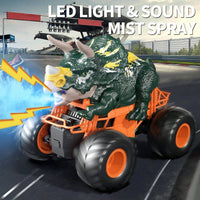 Remote Control Triceratops Toys Truck High Speed With Roar Light And For Kids 3-7 Ages Off Road Dinosaur Outdoor Cars For Boys - Buy online at  Vibe In Cart.