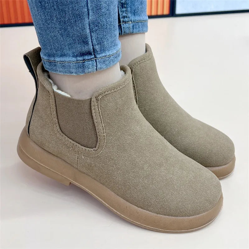 Crestar Winter Fur Snow Boots For Women Outdoor Warm Comfort Fuzzy Cotton Shoes Fashion Plush Ladies Boots Fluffy House Slippers - Buy online at  Vibe In Cart.