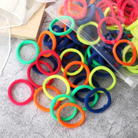 Women's Elastic Hair Bands, 4cm, Polyester, Set of 50