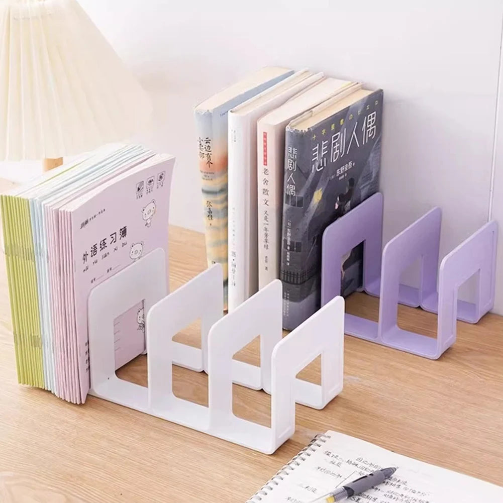 Medium Four-Tier Plastic Book Storage Rack for Office