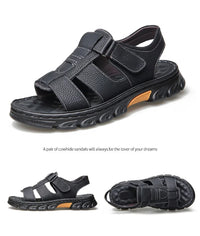 Men's Flat Heel Non-Slip Thick-Soled Casual Sandals