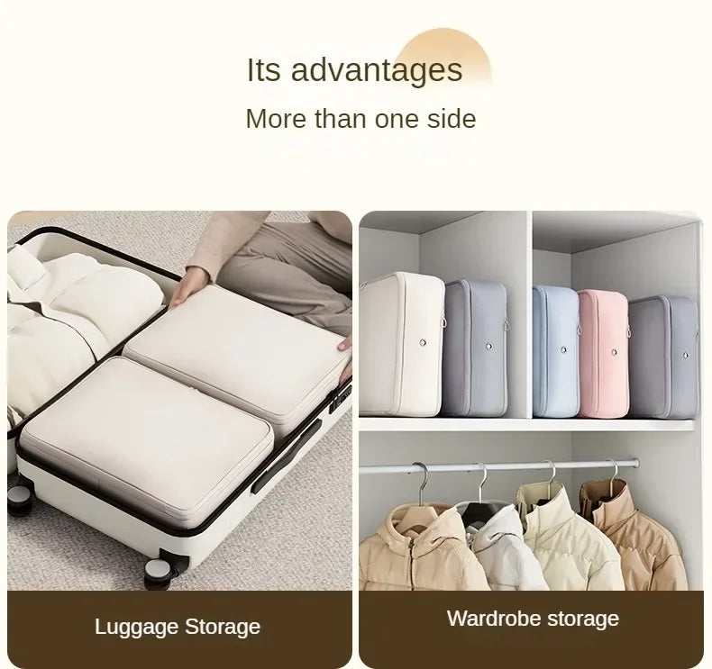 Foldable Polyester Compression Packing Bag for Clothes and Travel Storage, 1-10 Pieces