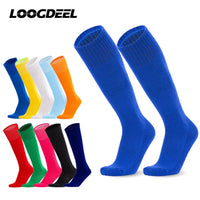 Loogdeel Football Sports Socks Long Knee Cotton Solid Color Kids Legging Stockings Soccer Baseball Ankle Adults Children Socks - Buy online at  Vibe In Cart.