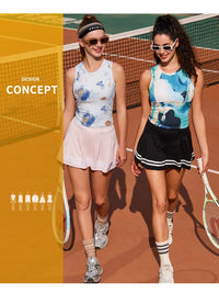 Women Pleated Tennis Skirt Summer Striped High Waist Skorts Ladies Yoga Running Skirts Gym Short Sportswear Workout Clothes - Buy online at  Vibe In Cart.