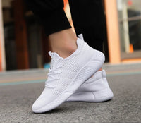 Men's Casual Sneakers Breathable Lace-Up Anti-Slip Shoes Size 39-50