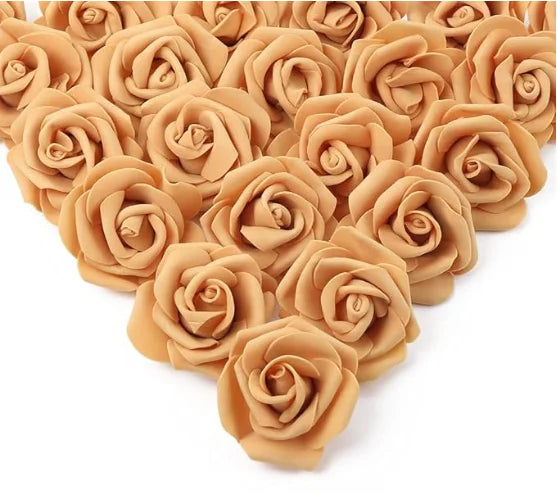 Artificial Foam Rose Flower Heads Set, 10 to 50 Pieces