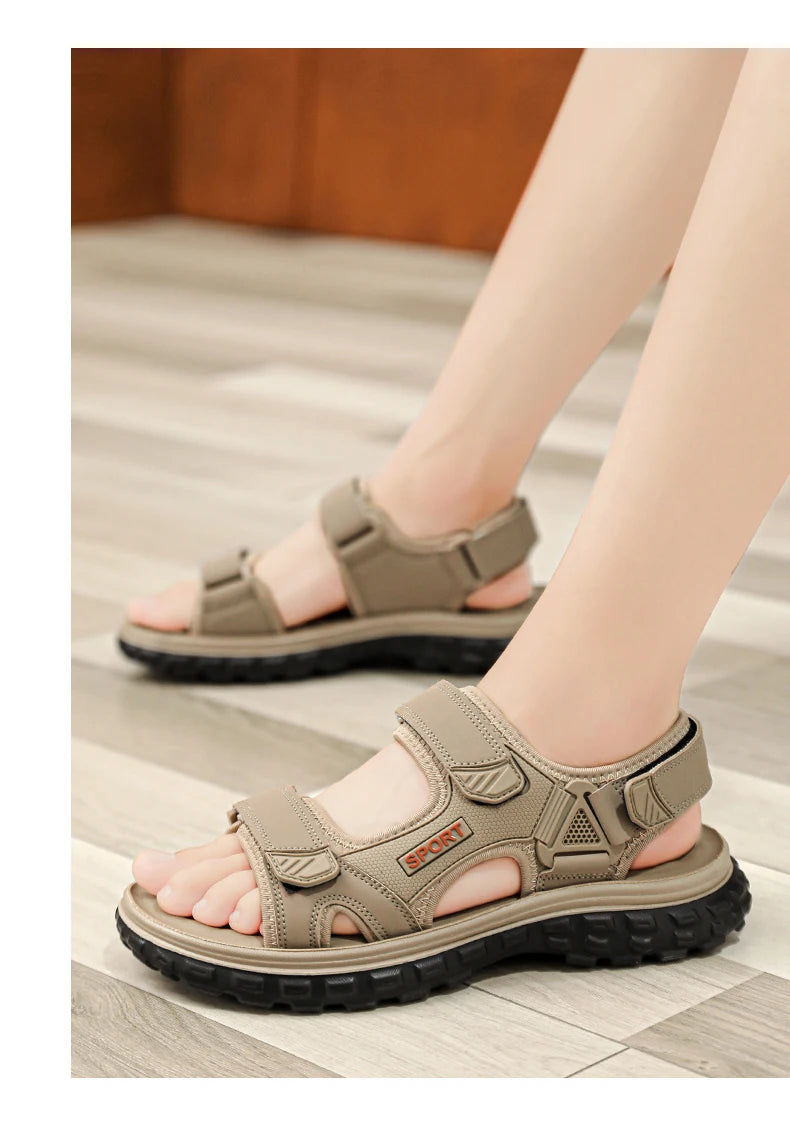 Sandals men summer fashion new style outdoor wear soft sole wear-resistant anti slip anti odor breathable dual-use beach sandals - Buy online at  Vibe In Cart.