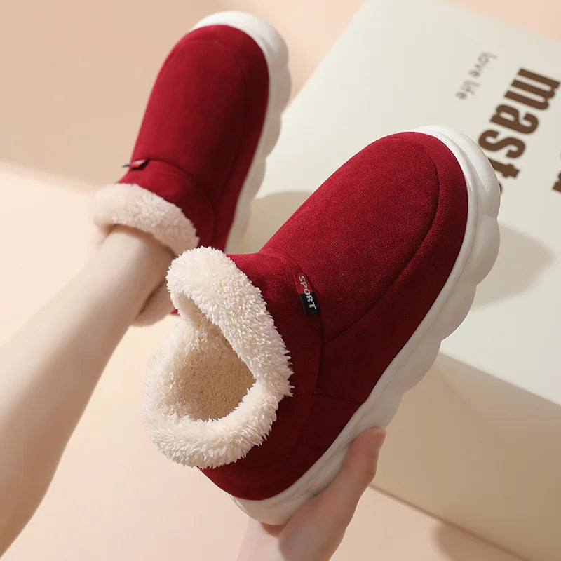Shevalues Winter Men Slippers Short Plush Men Cotton Boots Indoor Fluffy House Fur Slippers Men Casual Soft Fur Furry Men Shoes - Buy online at  Vibe In Cart.