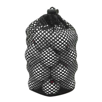 Black Canvas Golf Ball Mesh Pouch Bag for Outdoor Travel