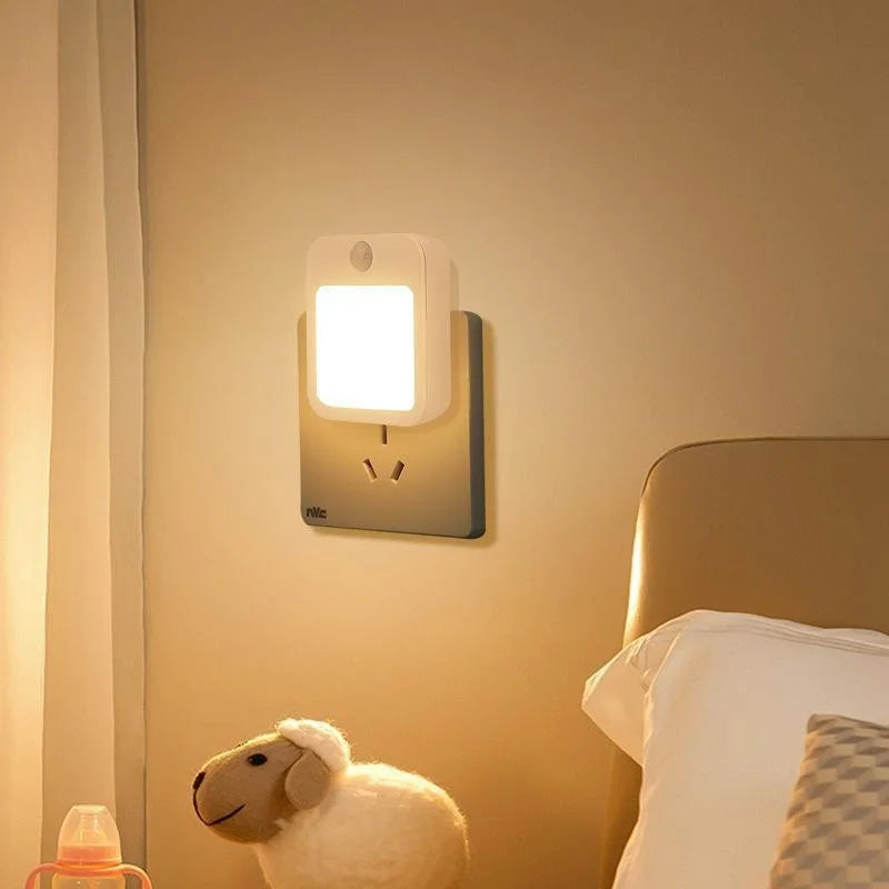 Motion Sensor LED Night Lights EU Plug Dimmable Cabinet Light for Baby Bedside Bedroom Corridor Wireless Night Lamp Lighting - Buy online at  Vibe In Cart.