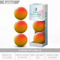Soft Rainbow Golf Balls for Practice, 3 or 6 Pack