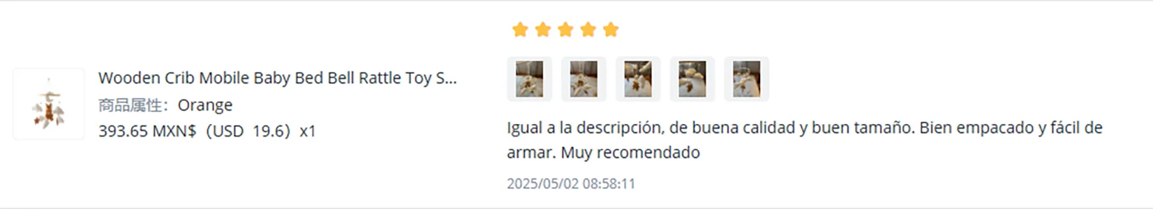 Wooden Crib Mobile Baby Bed Bell Rattle Toy Soft Felt Cartoon Bear Mobile bracket Newborn Music Box Bed Bell Hanging Bracket Toy