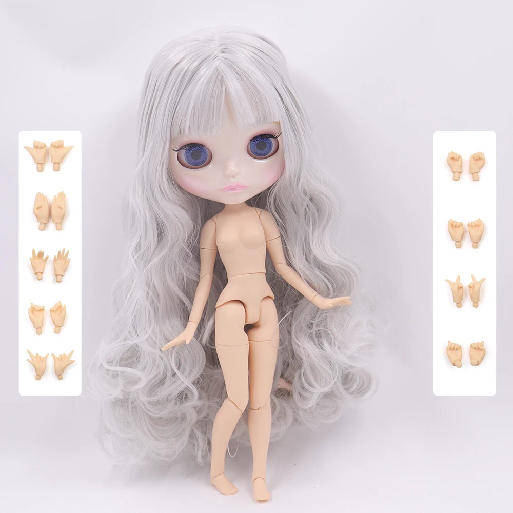 1/6 Scale 30CM ABS Articulated BJD Doll with Extra Hands and Natural Shiny Face for Girls