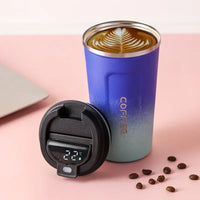 Stainless Steel Vacuum Insulated Bottle with Temperature Display, 380/510ml