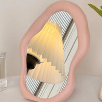 1PC Cream Style Makeup Mirror Decorative Irregular Simple Standing Dresser Mirror Cloud Shaped French Hairdressing Wall Mirror - Buy online at  Vibe In Cart.