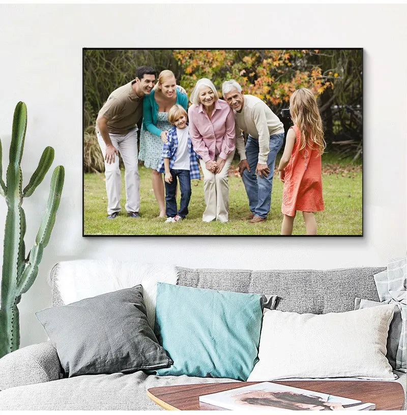 Personalized Gift Custom Poster Any Size Print Canvas Wall Art with Your Photo Painting Decoration Picture for Living Room - Buy online at  Vibe In Cart.