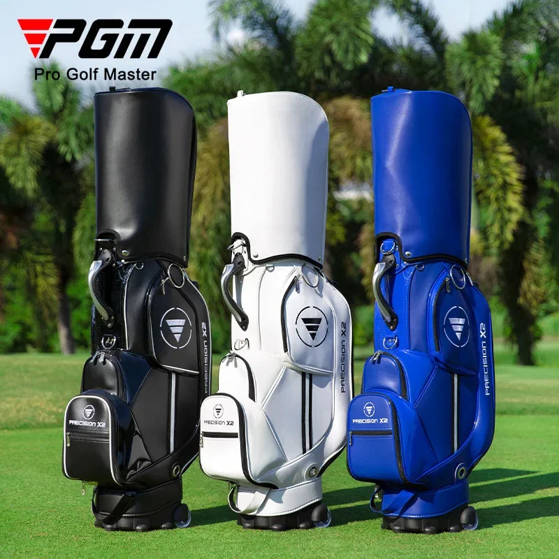 Waterproof PU Golf Ball Bag with Wheel and High Capacity