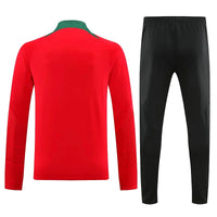 Long Sleeve Polyester Football Tracksuit Set for Men with Jacket and Pants