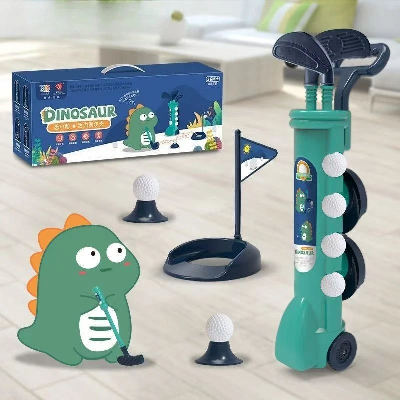 Kids Golf Toy Set With Putter And Balls For Indoor And Outdoor Play
