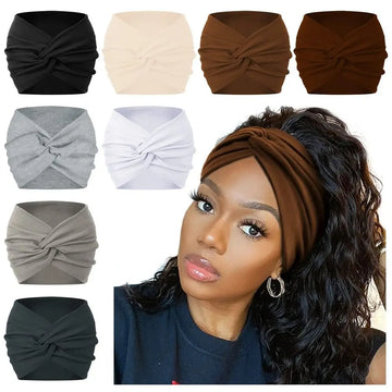 Hair Accessories Twisted Extra Large Thick Wide Headbands Turban Workout Headband Head Wraps for Women - Buy online at  Vibe In Cart.