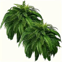 Realistic Boston Ferns 57cm/67cm Artificial Boston Fern Plants 38 Leaves UV Resistant Fake Ferns Greenery for Door Porch Decors - Buy online at  Vibe In Cart.