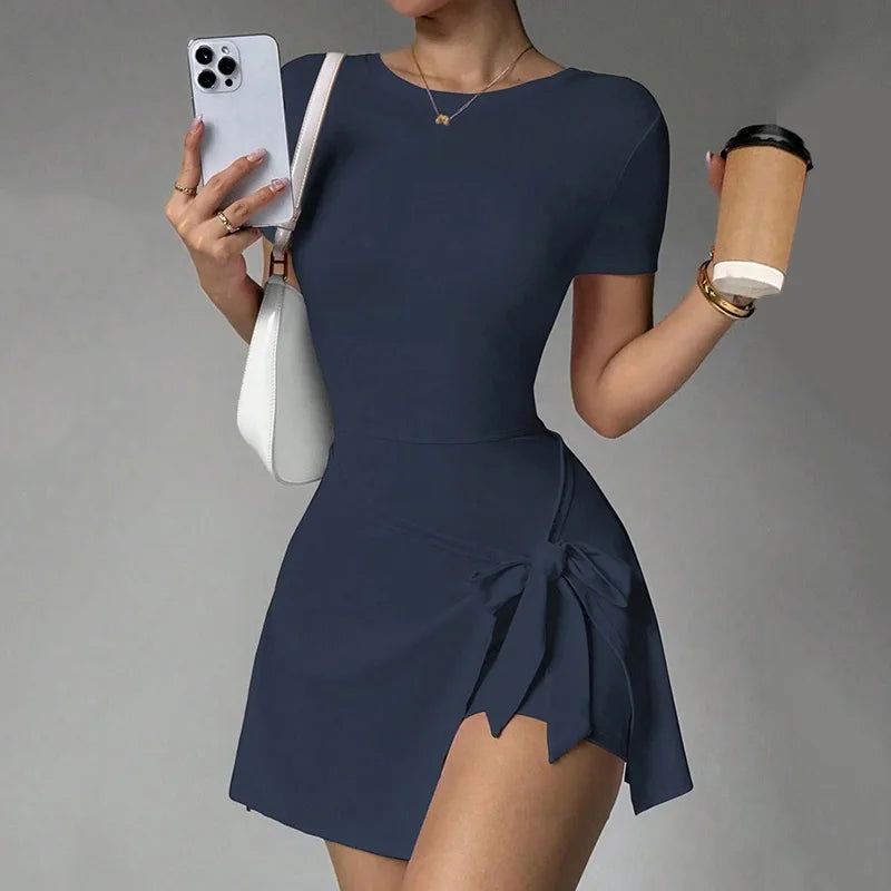 Women's Knee-Length Sports Dress for Tennis, Golf, and Yoga