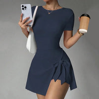 Women's Knee-Length Sports Dress for Tennis, Golf, and Yoga