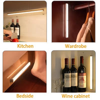 Rechargeable Light Cabinet Wardrobe Lamp Motion Sensor Light Wireless LED Night Light  Staircase Backlight For Kitchen LED - Buy online at  Vibe In Cart.