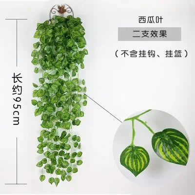 Hanging Plastic Simulation Vine Plant Pendant for Outdoor Use