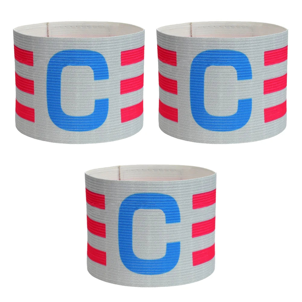 Adjustable Elastic Polyester Soccer Captain Armband for Training