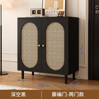 Modern Wooden Vertical Shoe Cabinet with Adjustable Shelves