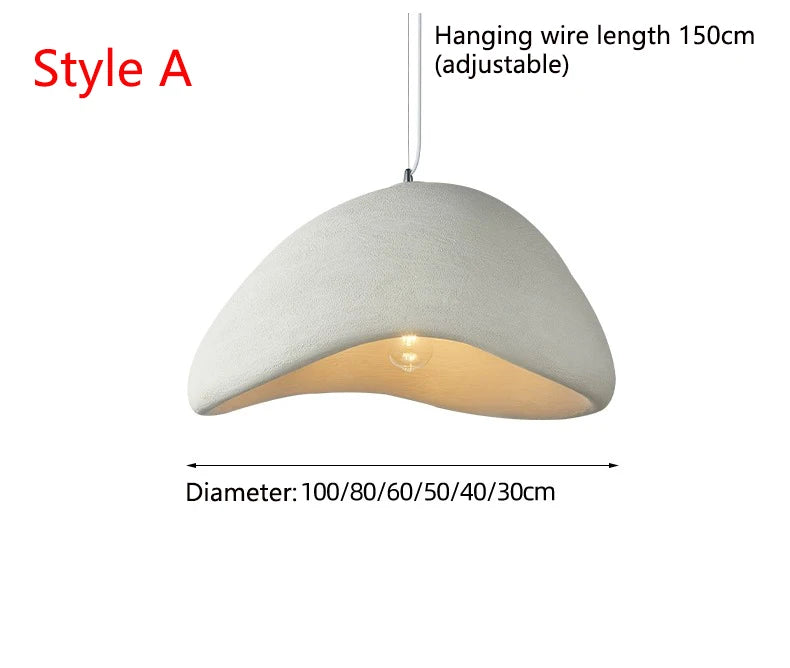 Modern LED Pendant Light with Iron Finish and E27 Base