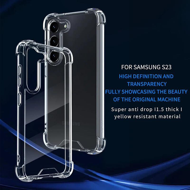 Transparent Shockproof Silicone Bumper Phone Case