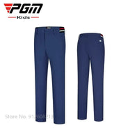 Children's Windproof Warm Golf Pants for Kids, Full Length, Elastic Band, Sizes S-XL