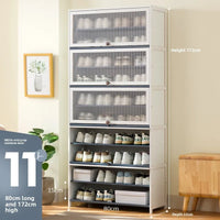Multi-Layer Shoe Cabinet with Dustproof Large-Capacity Design