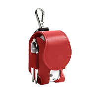 Mini Leather Golf Ball Storage Pouch with Waist Clip
