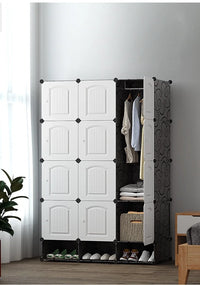 1pc/New Wardrobe Simple Cloth Wardrobe Clothes Storage Cabinet Rental House Plastic Assembly Dormitory Fabric Wardrobe Cabinet - Buy online at  Vibe In Cart.