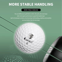 Caiton 50pcs 3-Layer Golf Balls - 332 Dimple, Max Distance, Spin Control, Durable, Accurate - Ideal for Training & Play - Buy online at  Vibe In Cart.
