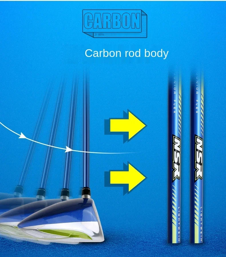 Children's Right Handed Golf Clubs Set with Bag and Headcover for Kids 95-155cm