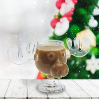 1/2/3PCS Christmas Elk Glass Cup 8Oz Milk Moose Mug Christmas Reindeer Head Beer Water Cup Xmas Holiday Party Drinkware Gifts - Buy online at  Vibe In Cart.