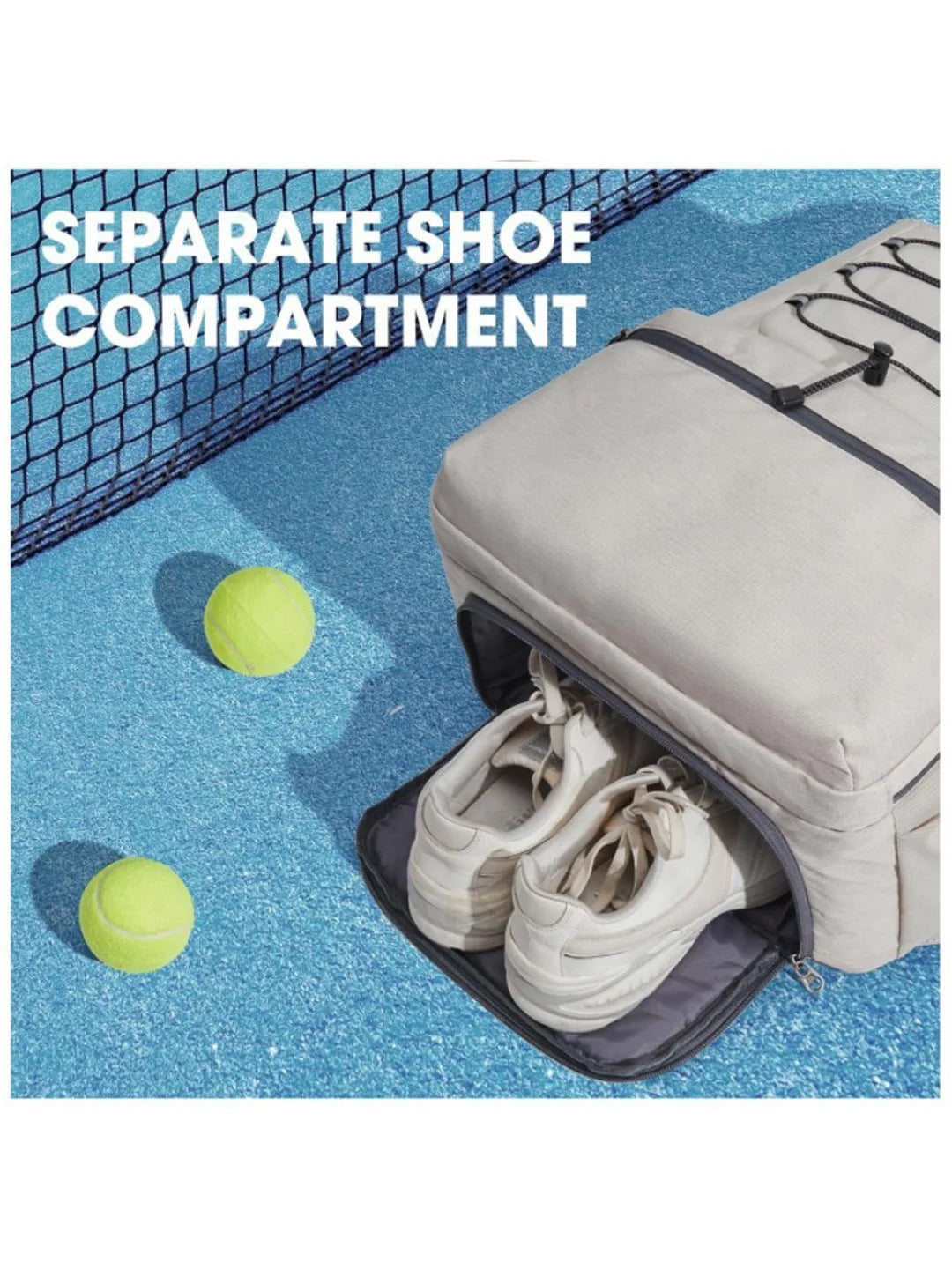 45L Sports Fitness Backpack Badminton Bag Waterproof Multi-Functional Bags Tennis Racket Pickleball Bag with Shoe Compartment - Buy online at  Vibe In Cart.