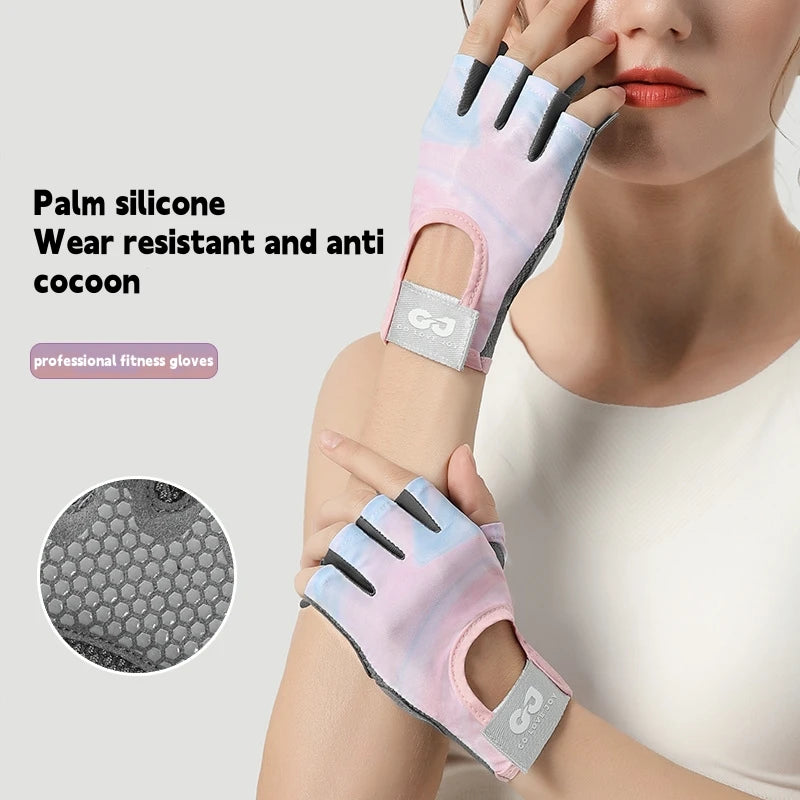 RNABAU Women Cycling Bicycle Gloves Half Finger Gym Gloves Men Mitten Breathable Anti-slip Glove Fitness Sport Training Gloves - Buy online at  Vibe In Cart.