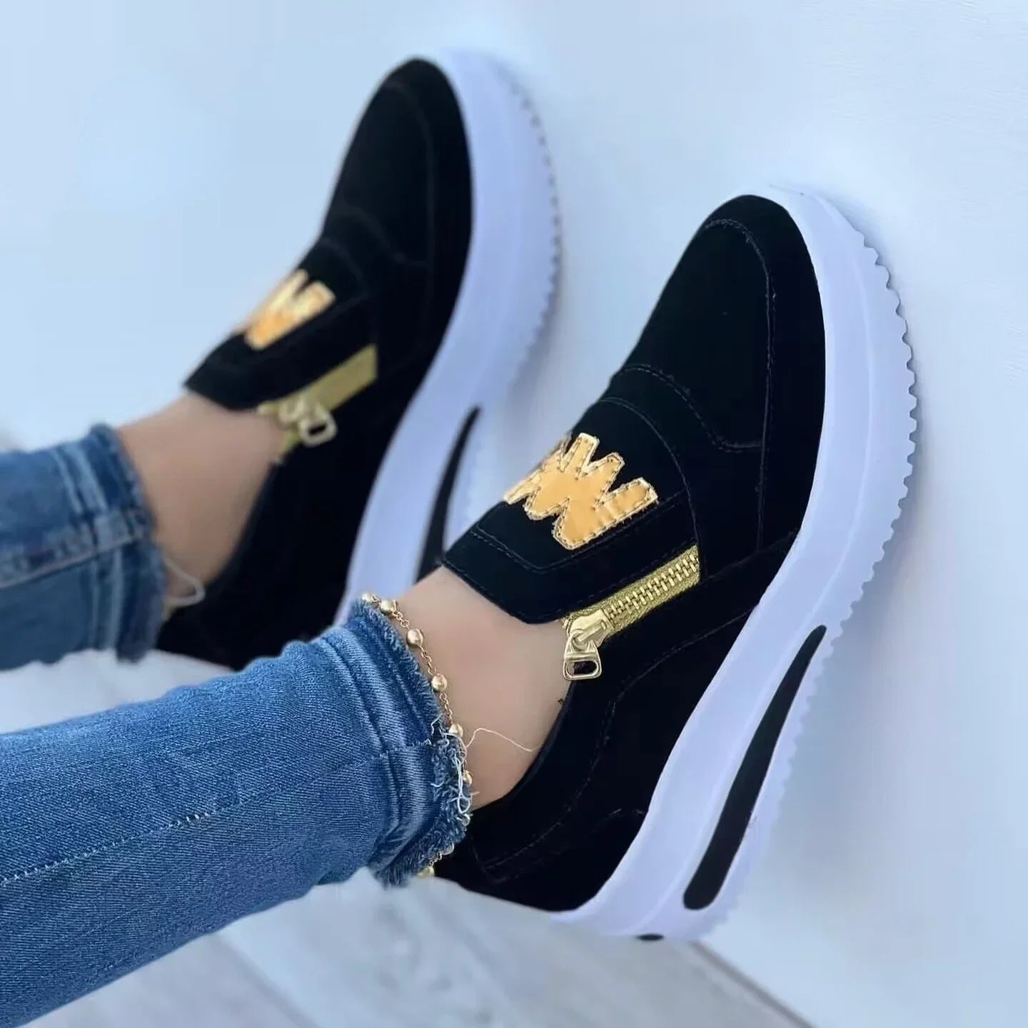Women Platform Shoes Casual Slip on Shoes Fashion Loafers Ladies Sneakers Tennis Chaussure Femme Sneaker Woman - Buy online at  Vibe In Cart.