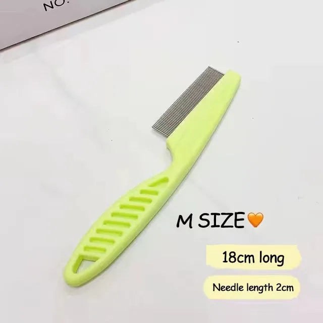 1/2pc Pet Hair Shedding Comb Stainless Steel Flea Comb for Cat Dog Pet Comfort Flea Hair Grooming Comb Dog Brush Grooming Tools - Buy online at  Vibe In Cart.