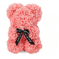 Artificial Eternal Rose with Teddy Bear Gift Item