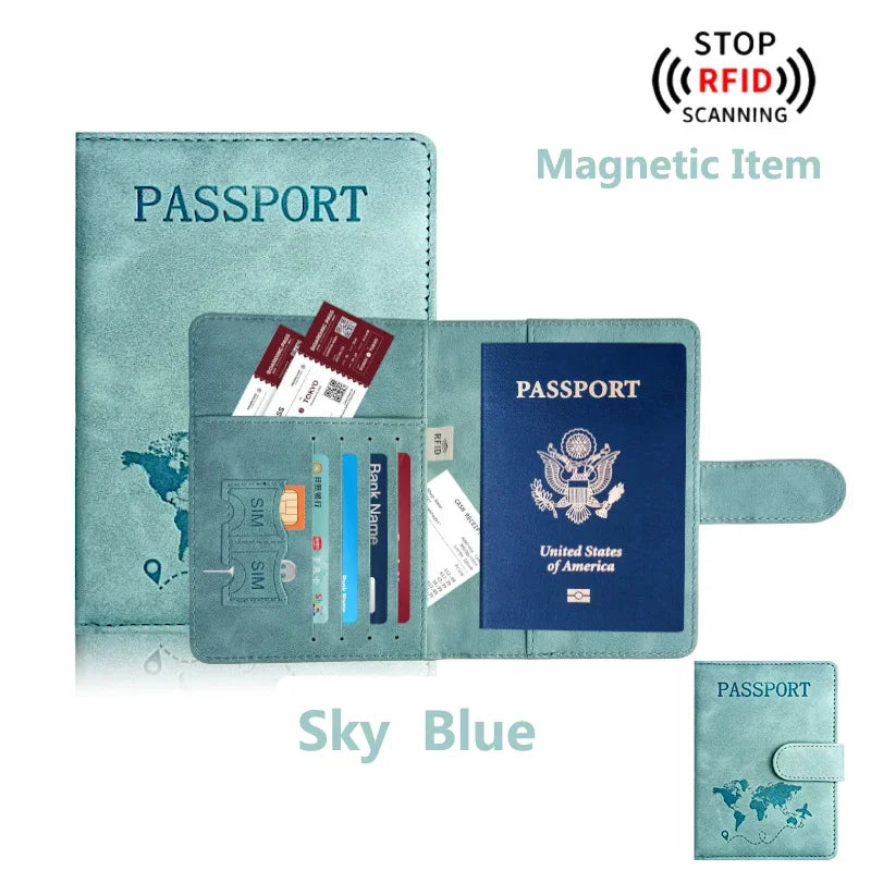 Travel Passport Holder in PU Material for Men and Women