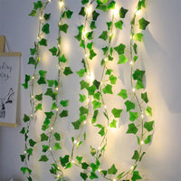 2M Green Leaf String Lights Artificial Ivy Vine Fairy Light Wedding Party Decoration Christmas Home Room Decor Wall Plant Wreath - Buy online at  Vibe In Cart.