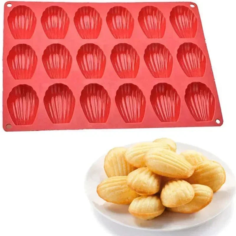 Mini Food Grade Madeleine Silicone Cake Mold Cookie Mold DIY Shell Baking Pan Mould Kitchen Bakeware Accessories - Buy online at  Vibe In Cart.